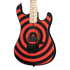 Kramer 84 Red Bullseye Electric Guitar with Premium Gig Bag - Black with Red Bullseye | Zoso Music Sdn Bhd