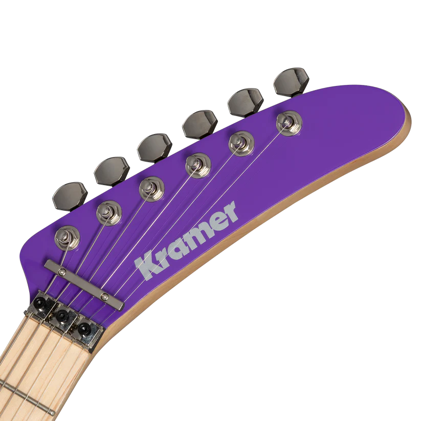 Kramer 84 Purple Splatter Electric Guitar with Premium Gig Bag - Shockwave with Purple Splatter |  KRAMER |  ELECTRIC GUITAR |  Zoso Music