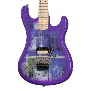 Kramer 84 Purple Splatter Electric Guitar with Premium Gig Bag - Shockwave with Purple Splatter | Zoso Music Sdn Bhd