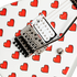 Kramer NightSwan Pixel Hearts Electric Guitar with Premium Gig Bag - Pearl White with Hearts |  KRAMER |  ELECTRIC GUITAR |  Zoso Music