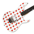 Kramer NightSwan Pixel Hearts Electric Guitar with Premium Gig Bag - Pearl White with Hearts |  KRAMER |  ELECTRIC GUITAR |  Zoso Music