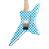 Kramer Voyager Old School Electric Guitar with Premium Gig Bag - Alpine White with Blue Checkers | Zoso Music Sdn Bhd