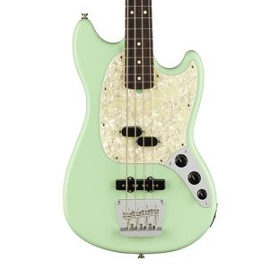 Fender American Performer Mustang Bass Guitar, RW FB, Satin Seafoam Green |  FENDER |  BASS GUITAR |  Zoso Music