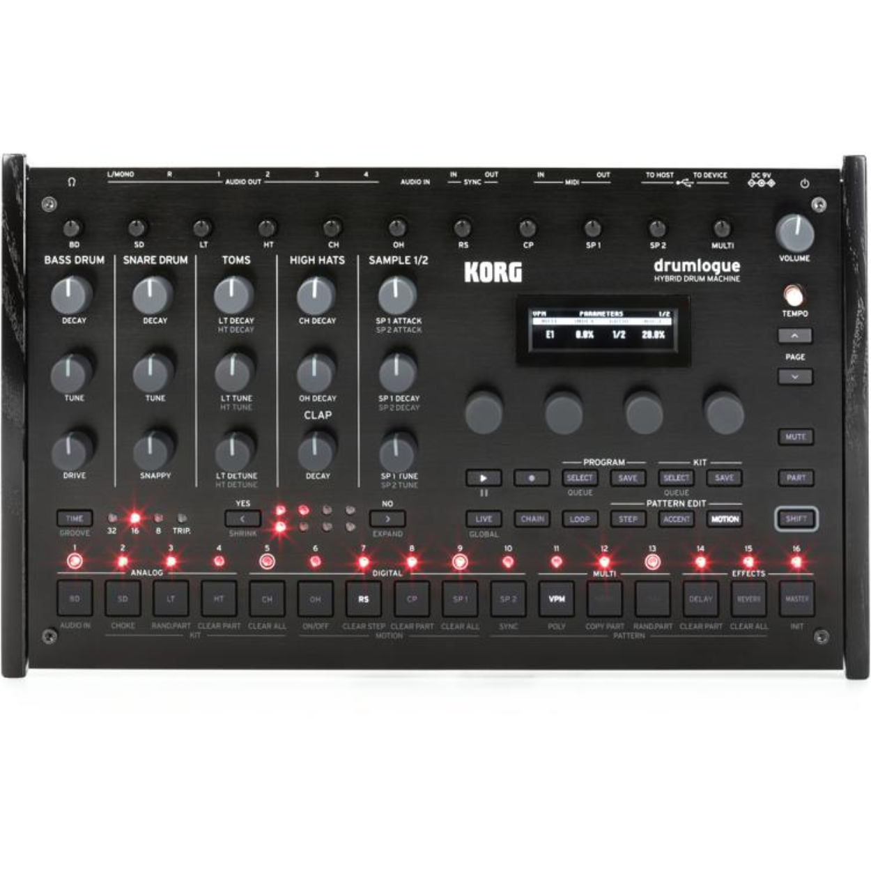 Korg drumlogue Front View Zoso Music