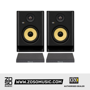 KRK ROKIT 5 G5 5" Powered Studio Monitor with Gator Studio Monitor Isolation Pads - Pair |  KRK |  STUDIO MONITOR |  Zoso Music