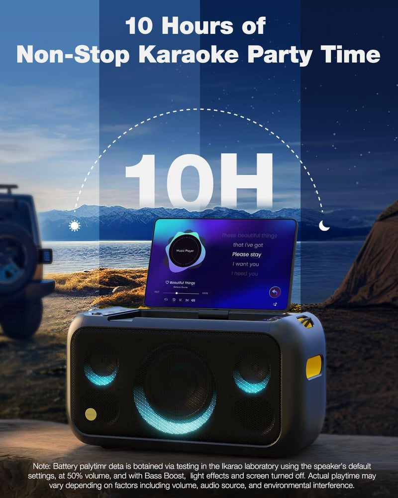 Ikarao Break X1 Portable Party Karaoke Machine |  IKARAO |  BLUETOOTH KARAOKE SPEAKER |  Zoso Music