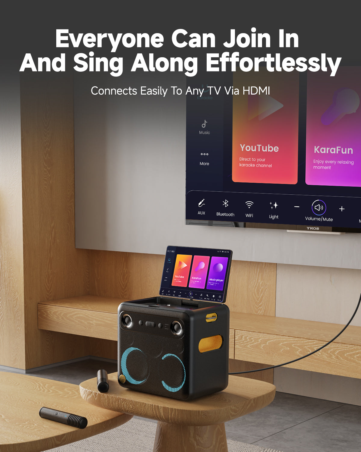 Ikarao Break X2 Portable Wireless Karaoke Machine |  IKARAO |  BLUETOOTH KARAOKE SPEAKER |  Zoso Music
