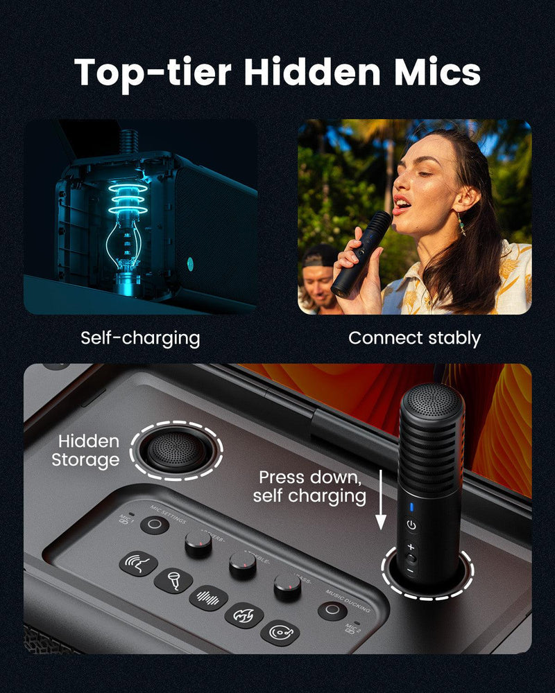 Ikarao Break X1 Portable Party Karaoke Machine |  IKARAO |  BLUETOOTH KARAOKE SPEAKER |  Zoso Music