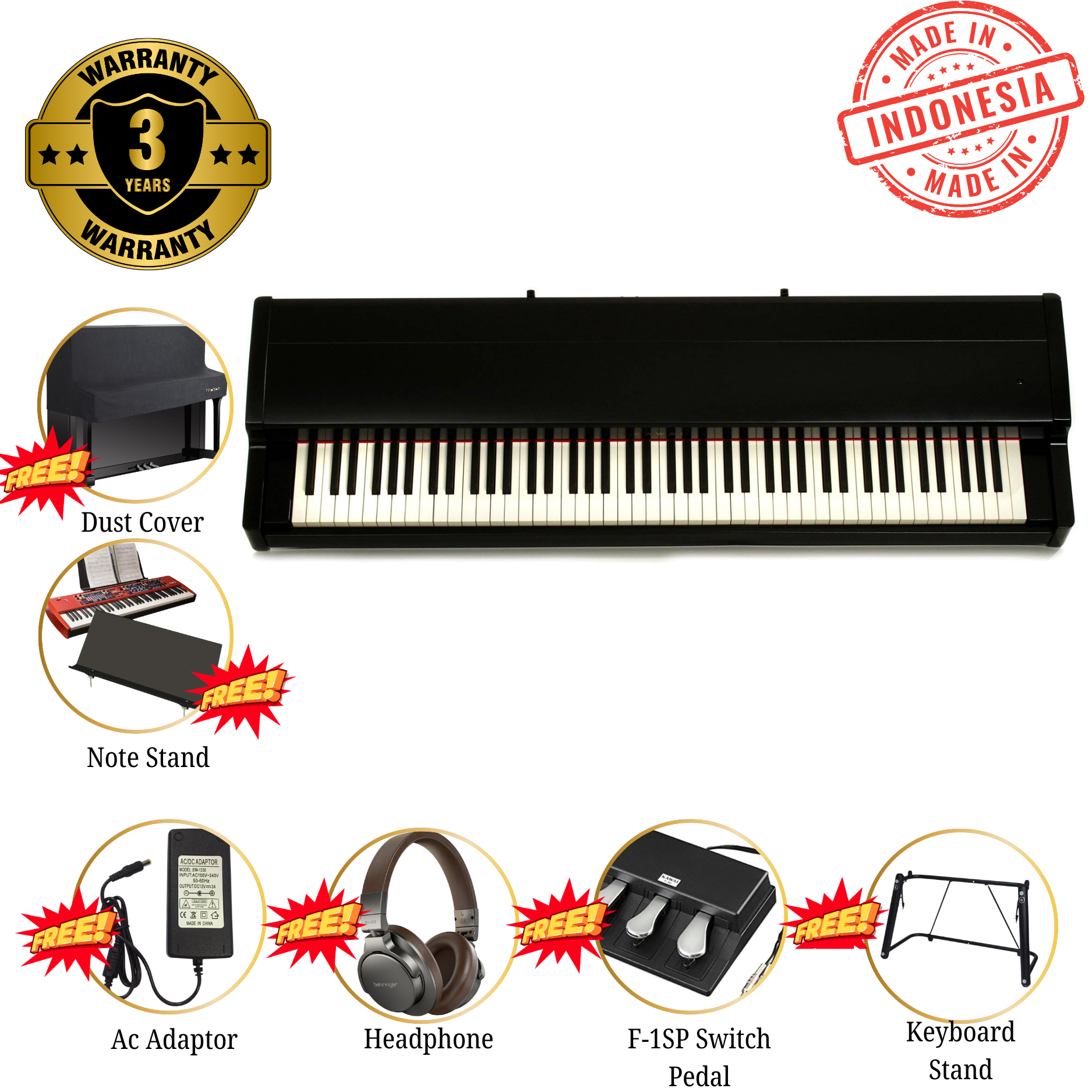 Kawai VPC1 88-key Virtual Piano Controller Midi Controller Keyboard