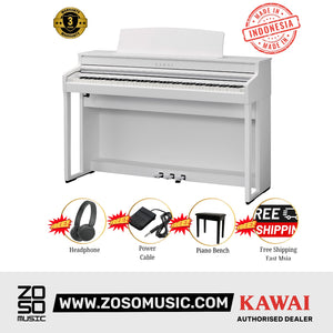 Kawai CA401 88-key Digital Piano - Premium Satin White |  KAWAI |  PIANO-DIGITAL |  Zoso Music