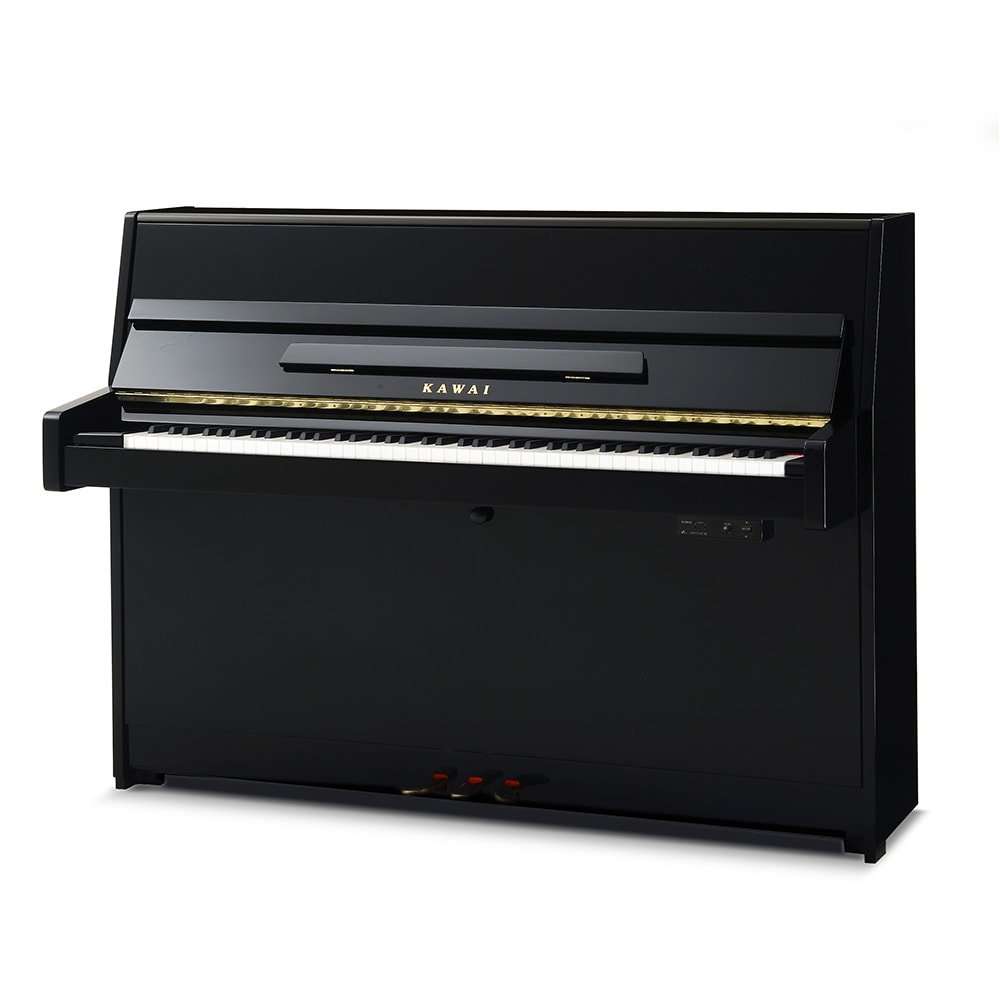 Kawai K-15 Continental Upright Piano - Ebony Polish