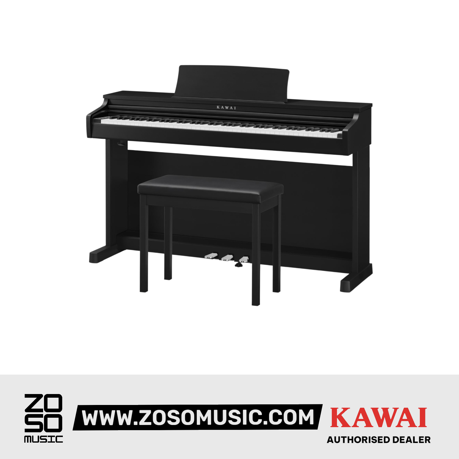 Kawai CX202 Upright Piano - Premium Satin Black |  KAWAI |  PIANO-UPRIGHT |  Zoso Music
