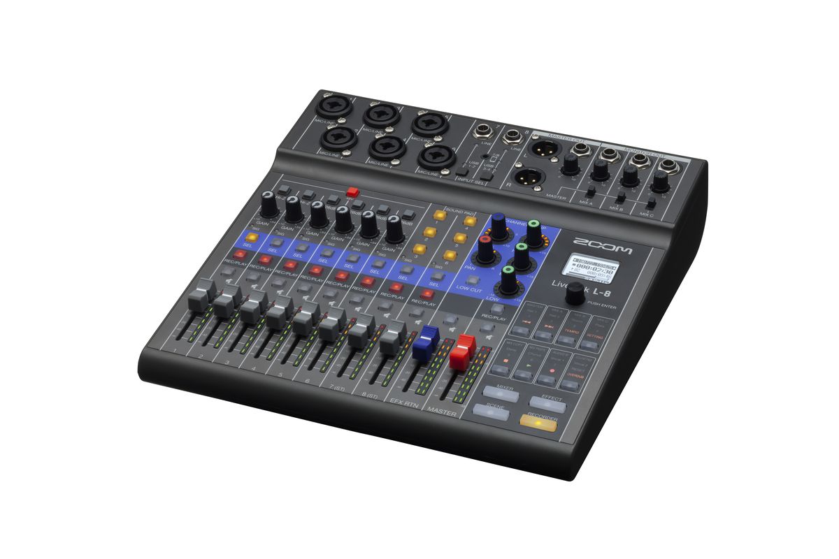 Zoom LiveTrak L-8 Front View Zoso Music 