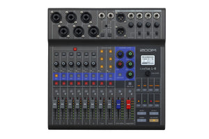 Zoom LiveTrak L-8 Close Up View Zoso Music