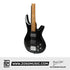 Deviser L-B3-4-BK Bass Guitar, Black |  DEVISER |  BASS GUITAR |  Zoso Music