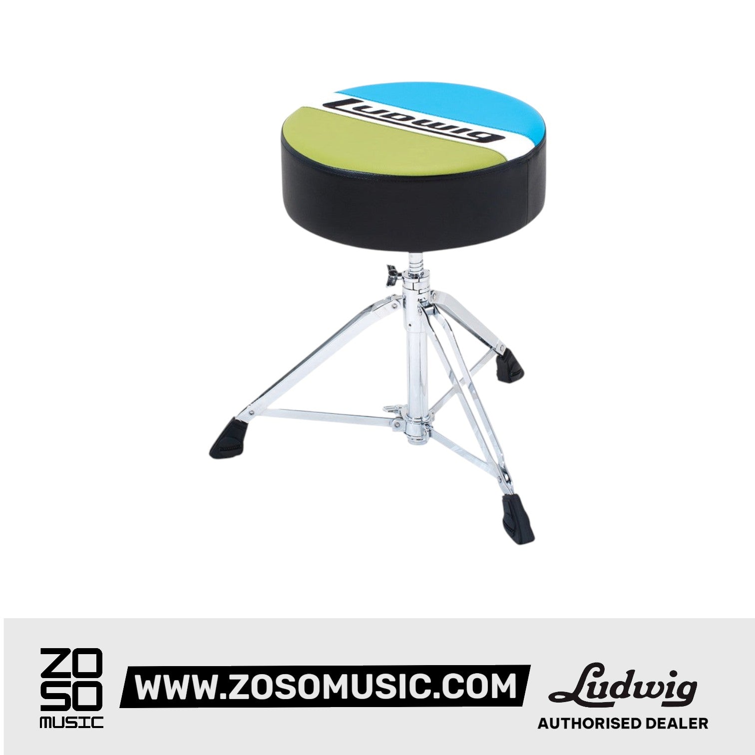 Ludwig LAC49THDIR Atlas Classic Round Throne |  LUDWIG |  DRUM-STOOL/THRONE |  Zoso Music