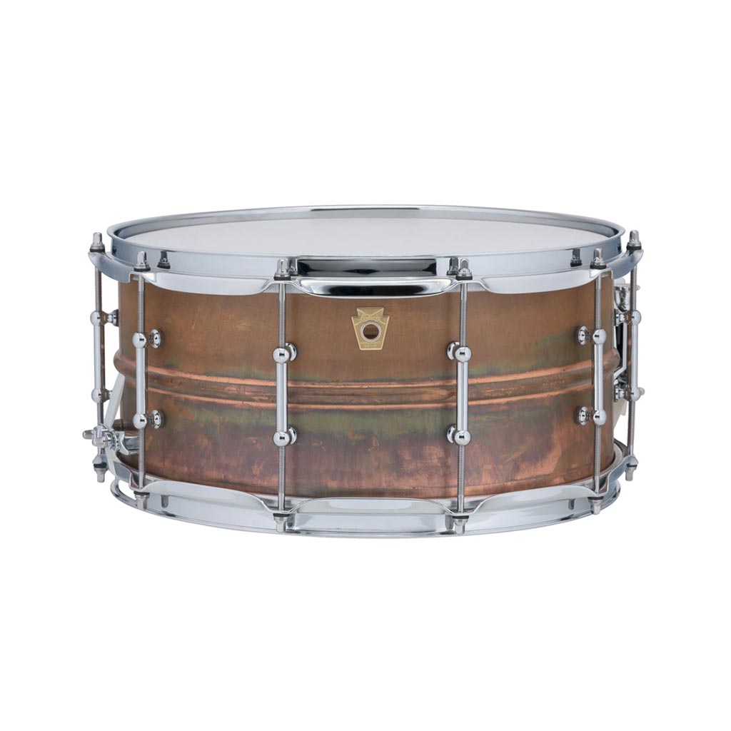 Ludwig LC663T 6.5x14inch Copperphonic Snare Drum, Smooth Raw Shell, Tube Lugs