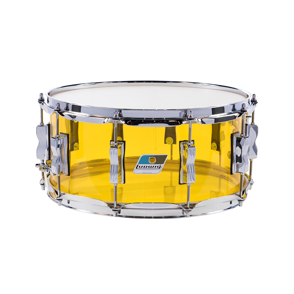 Ludwig LS901VXX56 5x14inch Vistalite Snare Drum, Yellow
