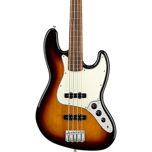 Fender Player Fretless Jazz Bass Guitar, Pau Ferro FB, 3-Tone Sunburst |  FENDER |  BASS GUITAR |  Zoso Music