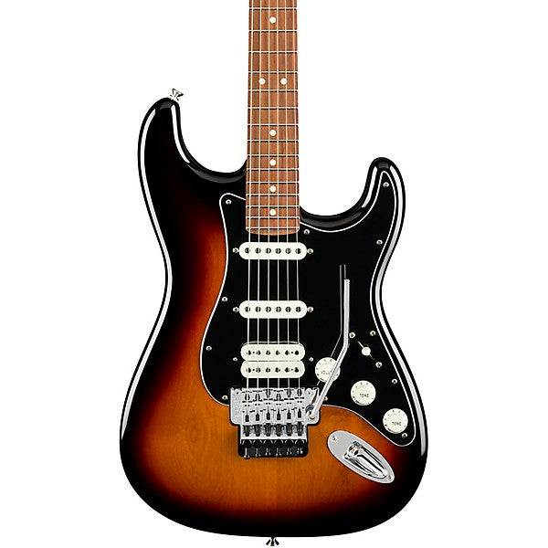 Fender Player HSS Floyd Rose Stratocaster Electric Guitar, Pau Ferro FB, 3-Tone Sunburst