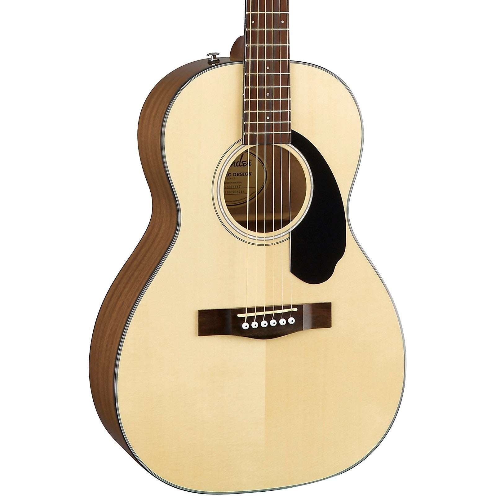 Fender CP-60S Parlor Acoustic Guitar, Walnut FB, Natural