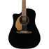 Fender California Redondo Player Left-Handed Acoustic Guitar, Jetty Black |  FENDER |  ACOUSTIC GUITAR |  Zoso Music