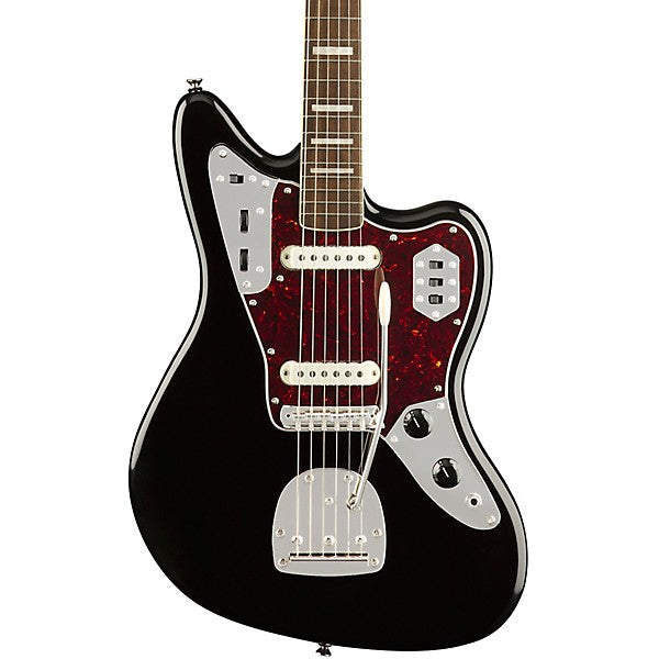 Squier Classic Vibe 70s Jaguar Electric Guitar, Laurel FB, Black