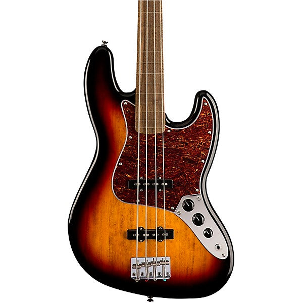 Squier Classic Vibe 60s Jazz Bass Fretless Guitar, Laurel Fb, 3-tone Sunburst |  SQUIER BY FENDER |  BASS GUITAR |  Zoso Music