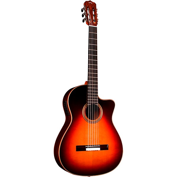 Cordoba Fusion Orchestra CE Tear Drop Burst - Solid Canadian Cedar Top, Rosewood Back & Sides with Pickup |  CORDOBA |  ACOUSTIC GUITAR |  Zoso Music