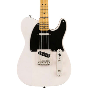 Squier Classic Vibe 50s Telecaster Electric Guitar, Maple FB, White Blonde