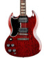 Gibson 1961 Les Paul SG Standard Reissue Stop-Bar VOS Electric Guitar, Cherry Red