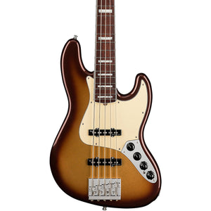 Fender American Ultra 5-String Jazz Bass Guitar, RW FB, Mocha Burst |  FENDER |  BASS GUITAR |  Zoso Music