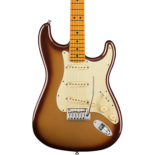 Fender American Ultra Stratocaster Electric Guitar, Maple FB, Mocha Burst