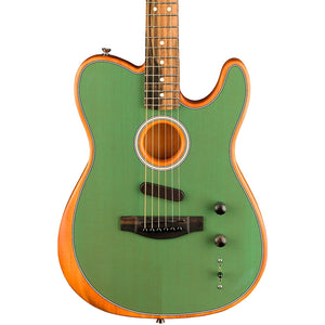 Fender American Acoustasonic Telecaster Guitar w/Bag, Ebony FB, Seafoam Green |  FENDER |  ACOUSTIC GUITAR |  Zoso Music