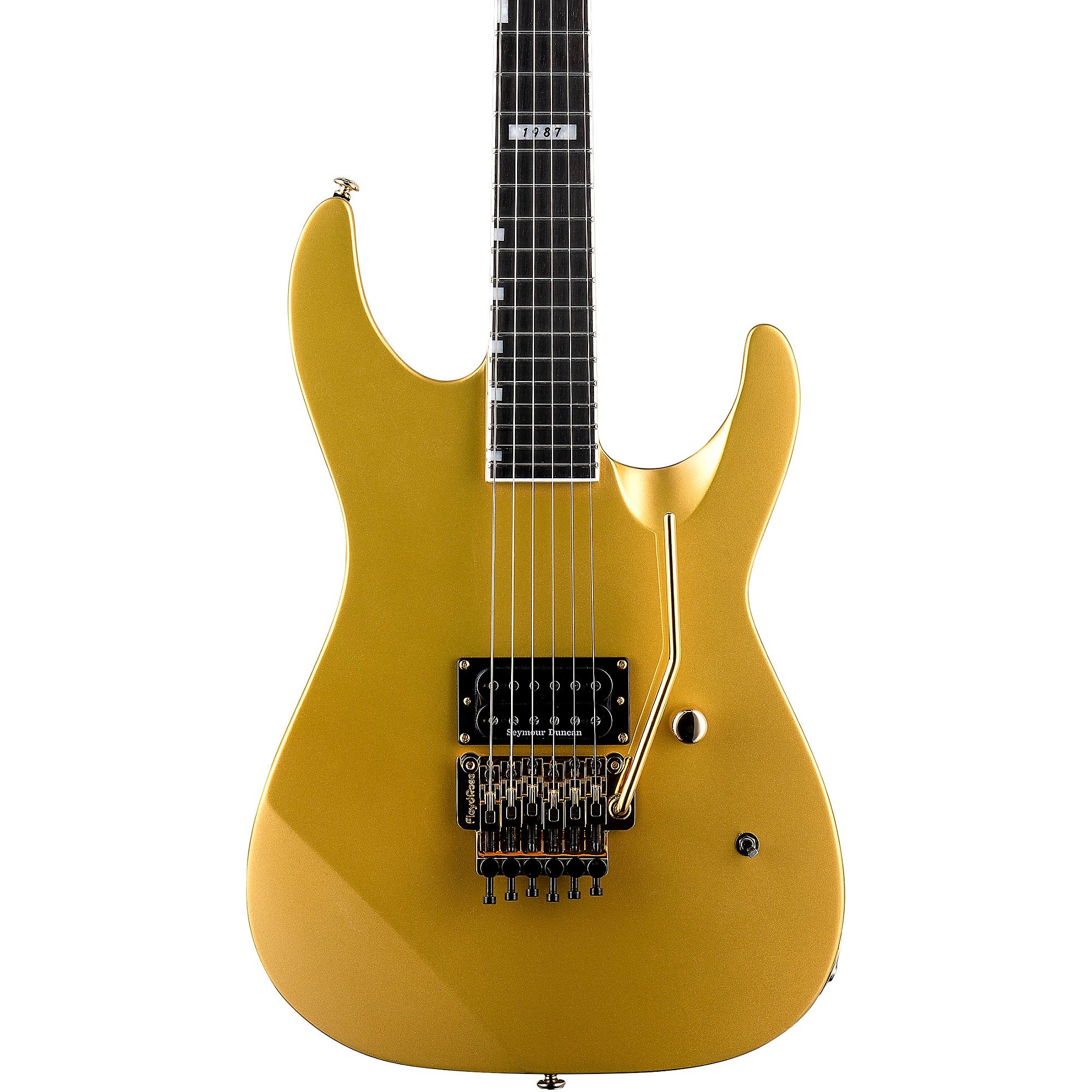 ESP LTD M-1 Custom '87 FR - Metallic Gold Zoso Music