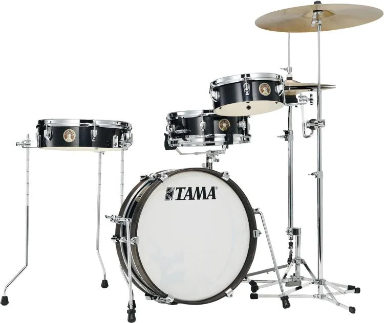 Tama LJK48P Club-JAM Pancake 4-Piece Drum Kit - Hairline Black |  TAMA |  DRUM-ACOUSTIC |  Zoso Music
