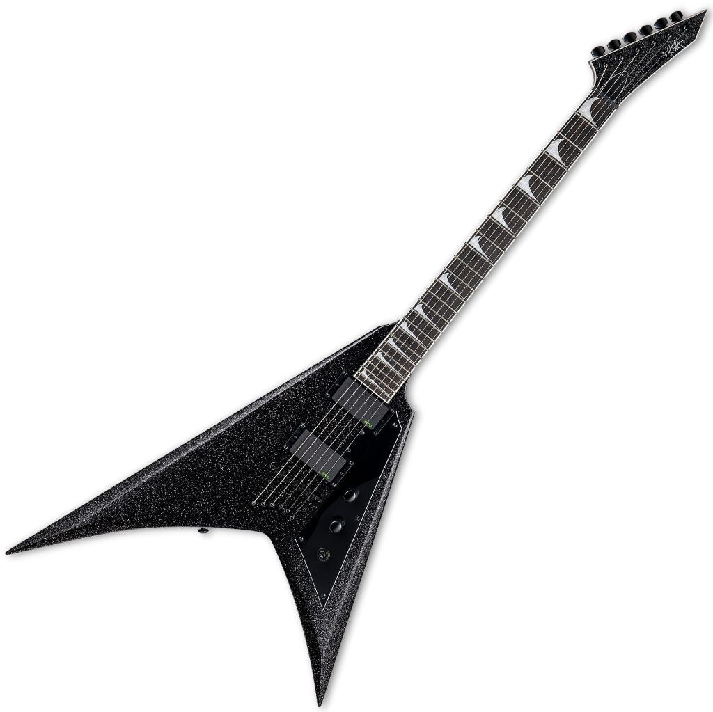 ESP LTD KH-V Kirk Hammett Signature Electric Guitar - Black Sparkle