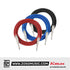 Kirlin IWCX-261PNQ 3 Meter 1/4 Metal Plug Woven Nylon Jacket Instrument Cable