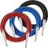 Kirlin IWCX-261PNQ 3 Meter 1/4 Metal Plug Woven Nylon Jacket Instrument Cable