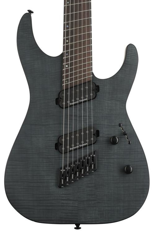 ESP LTD M-1007 Multi-Scale - See Thru Black Satin Zoso Music
