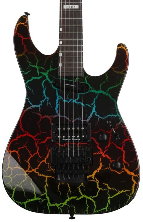 ESP LTD Mirage Deluxe '87 FR - Rainbow Crackle Zoso Music