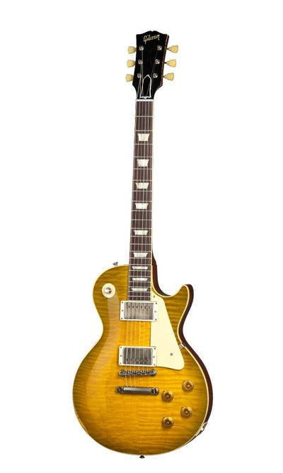 Gibson 1959 Les Paul Standard Reissue Heavy Aged  Electric Guitar, Green Lemon Fade (LPR59HAGLFNH1)