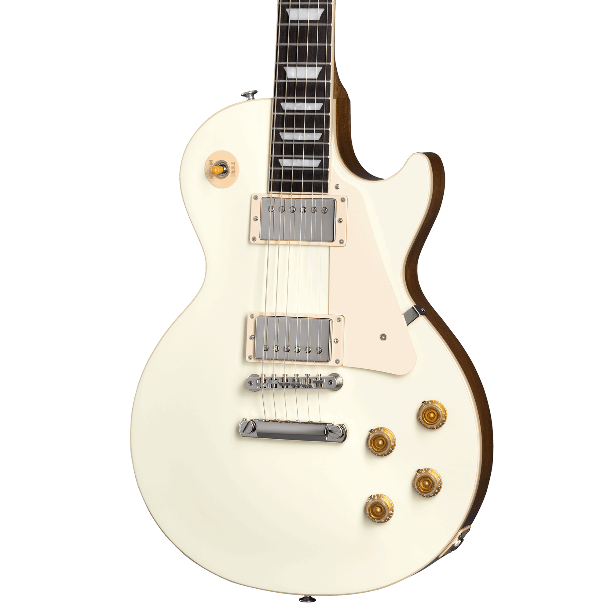 Gibson Les Paul Standard 50s Plain Top Electric Guitar - Classic White | Zoso Music Sdn Bhd