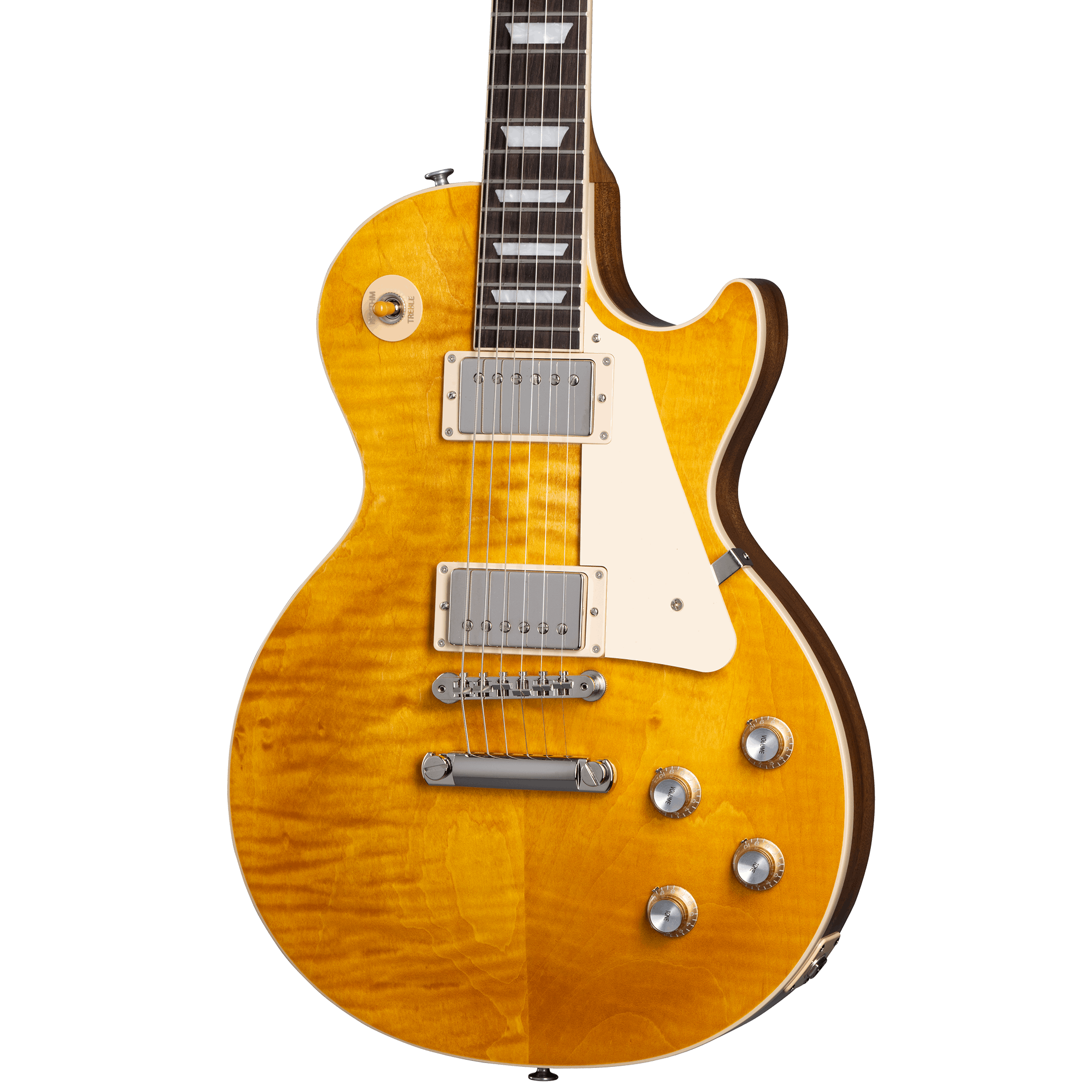 Gibson Les Paul Standard 60s Figured Top Electric Guitar - Honey Amber | Zoso Music Sdn Bhd