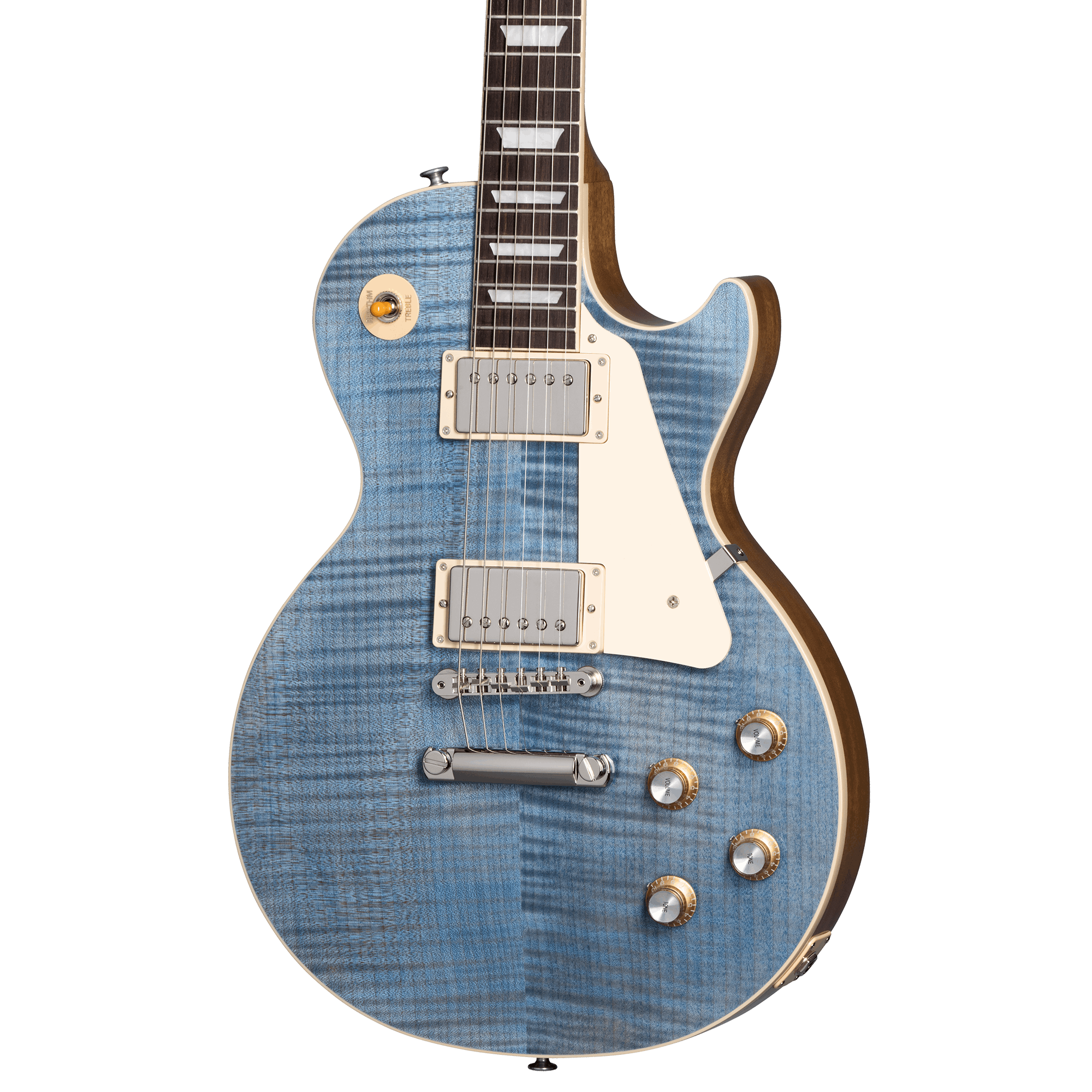 Gibson Les Paul Standard 60s Figured Top Electric Guitar - Ocean Blue | Zoso Music Sdn Bhd