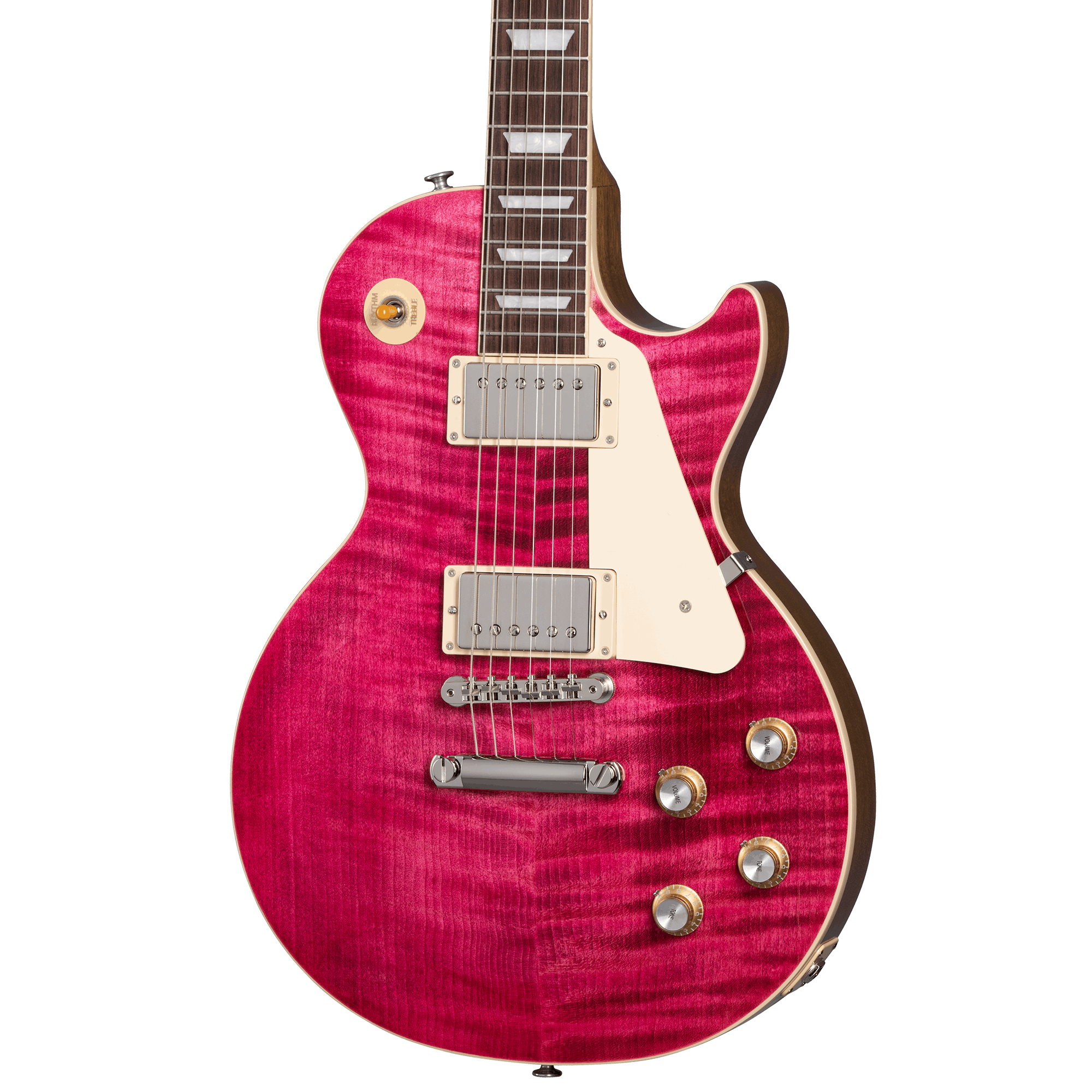 Gibson Les Paul Standard 60s Figured Top Electric Guitar - Trans Fuchsia | Zoso Music Sdn Bhd