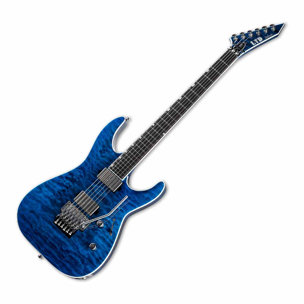 ESP LTD MH-1000 QM Electric Guitar - Black Ocean Zoso Music