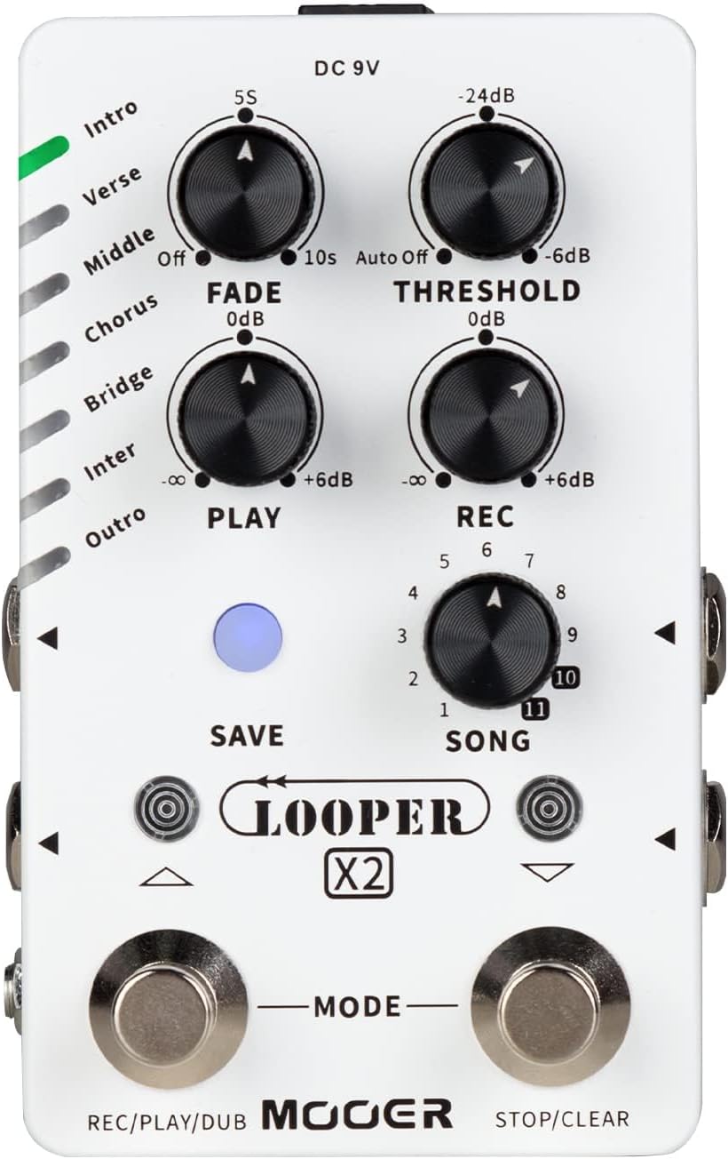 Mooer Looper X2 Stereo Looper Pedal | Zoso Music Sdn Bhd