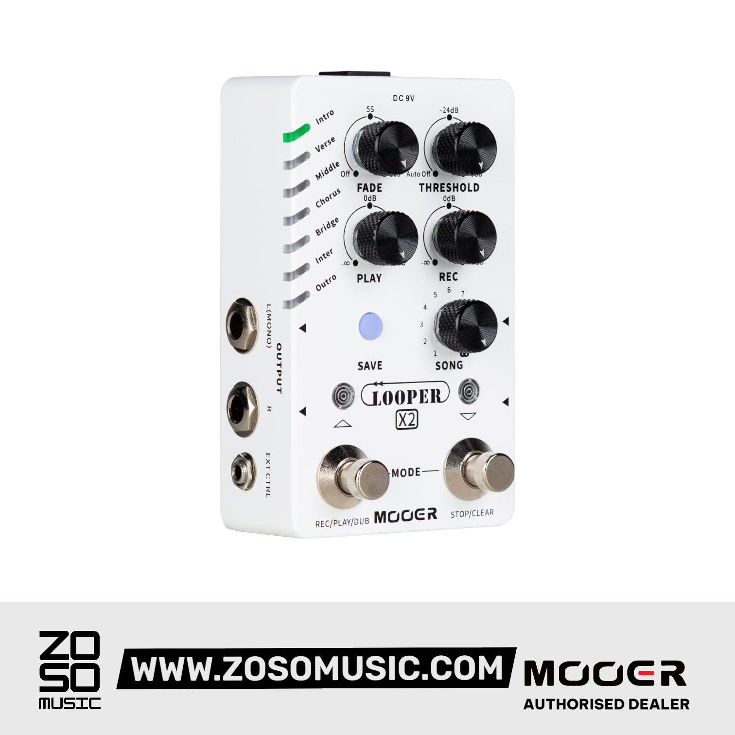 Mooer Looper X2 Stereo Looper Pedal