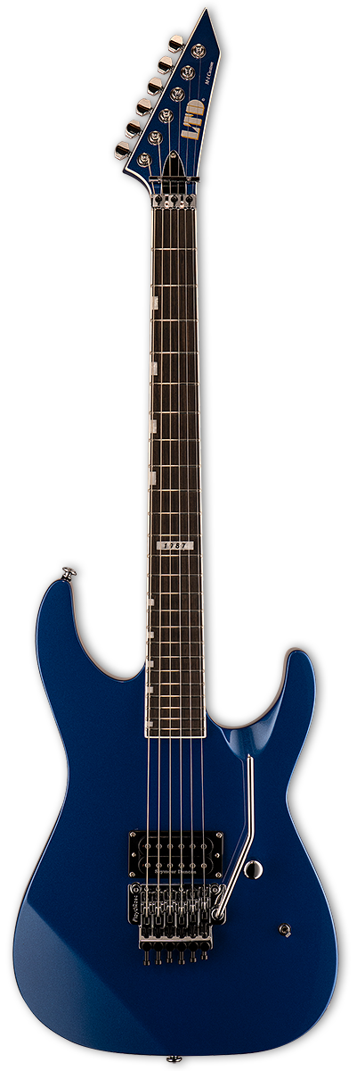 ESP LTD M-1 Custom '87 FR - Dark Metallic Blue Zoso Music